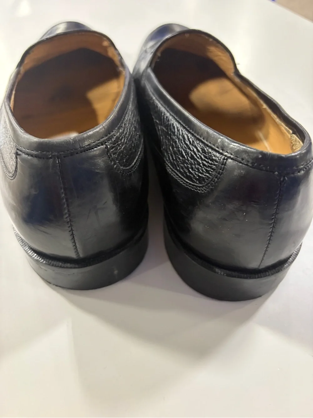 Johnston & Murphy Black Leather Dress Shoes Mens Size 10